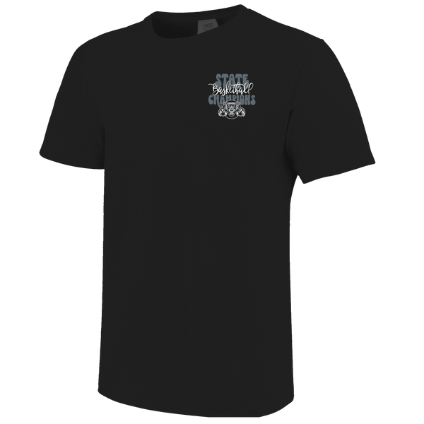 Izard County Cougars 2025 State Champions Bubble and Script Short Sleeve Comfort Color T-Shirt