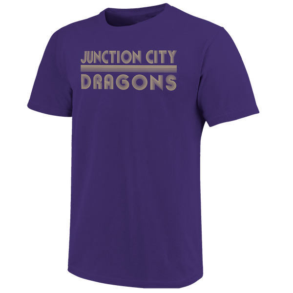 Junction City Dragons Vintage Lines Unisex Cotton T-Shirt