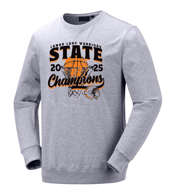 Lamar Warriors 2025 Girls Basketball Champions Crewneck Sweatshirt