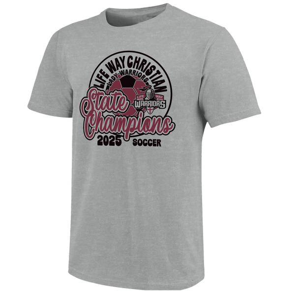 Life Way Warriors 2025 Script Girls Soccer Champs Short Sleeve T-Shirt