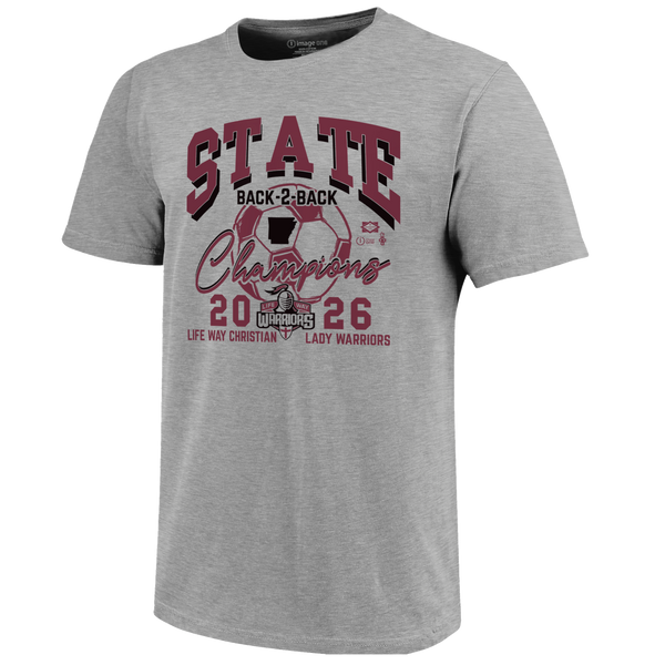 Life Way Warriors 2026 Girls Soccer State Champions Youth T-Shirt