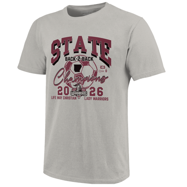 Life Way Warriors 2026 Girls Soccer State Champions Short Sleeve T-Shirt