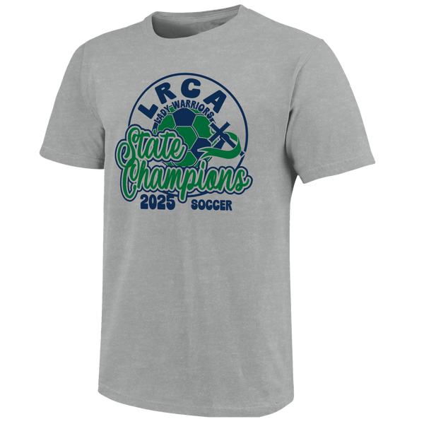 Little Rock Christian Warriors 2025 Script Girls Soccer Champs Short Sleeve T-Shirt