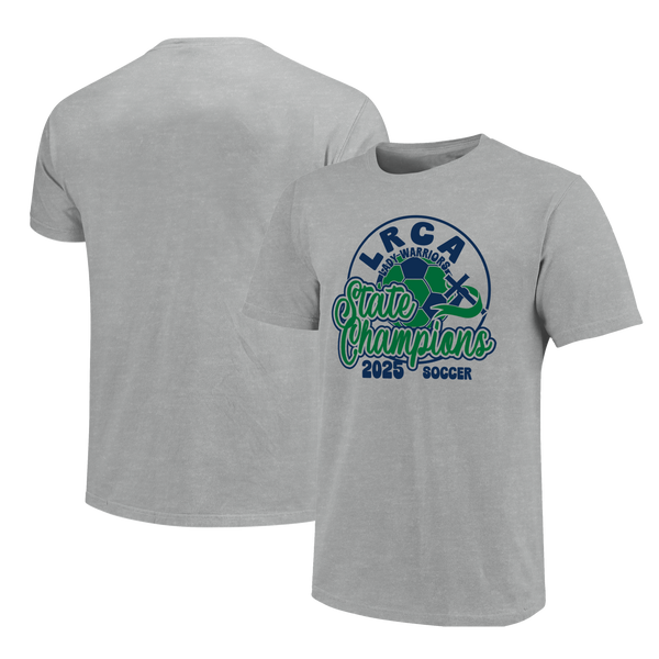 Little Rock Christian Warriors 2025 Script Girls Soccer Champs Short Sleeve T-Shirt