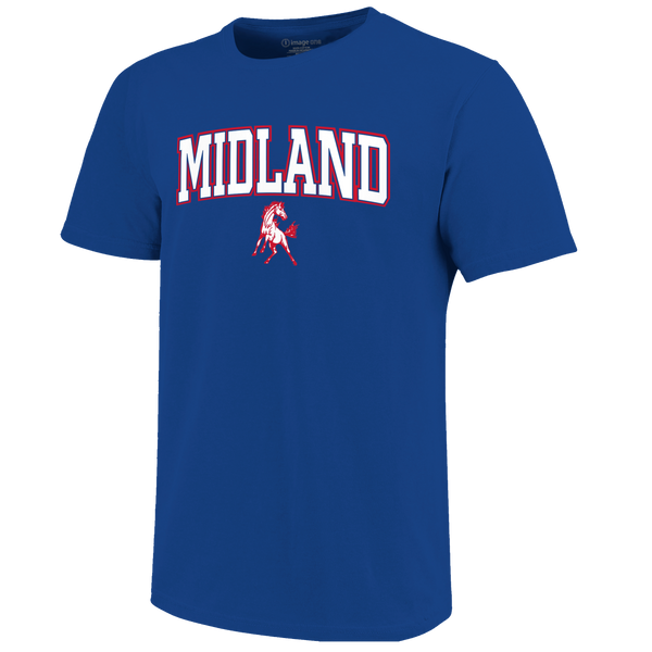 Midland Mustangs Arch Logo Unisex Cotton T-Shirt