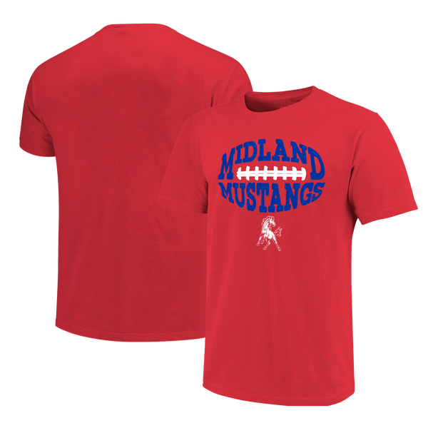 Midland Mustangs Football Type Unisex Cotton T-Shirt