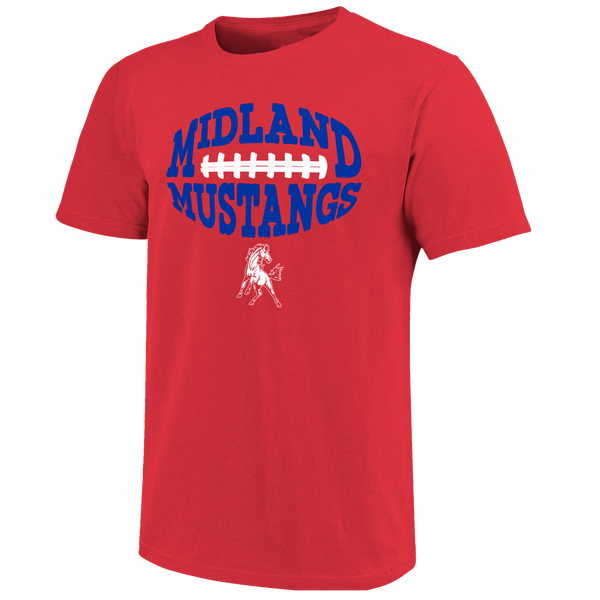 Midland Mustangs Football Type Unisex Cotton T-Shirt