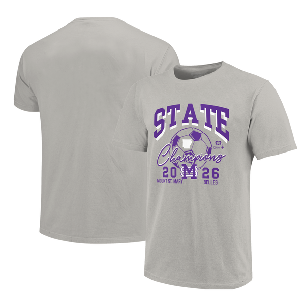 Mount St. Mary Academy Belles 2026 Girls Soccer State Champions Short Sleeve T-Shirt