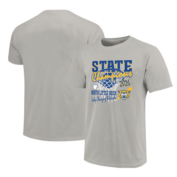 North Little Rock Charging Wildcats 2026 Girls Basketball State Champs Short Sleeve T-Shirt