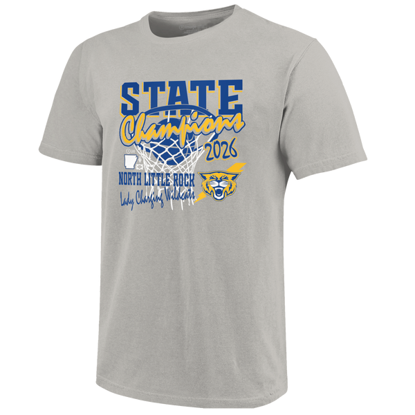 North Little Rock Charging Wildcats 2026 Girls Basketball State Champs Short Sleeve T-Shirt