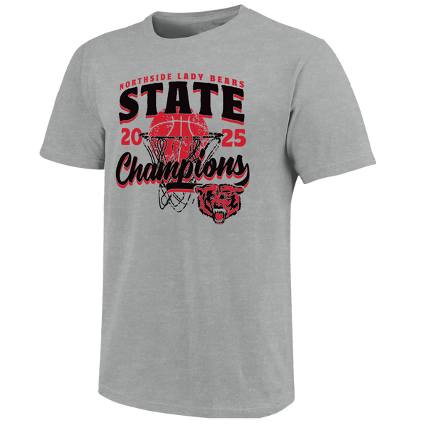 Northside Grizzlies 2025 Girls Basketball Champions Short Sleeve T-Shirt