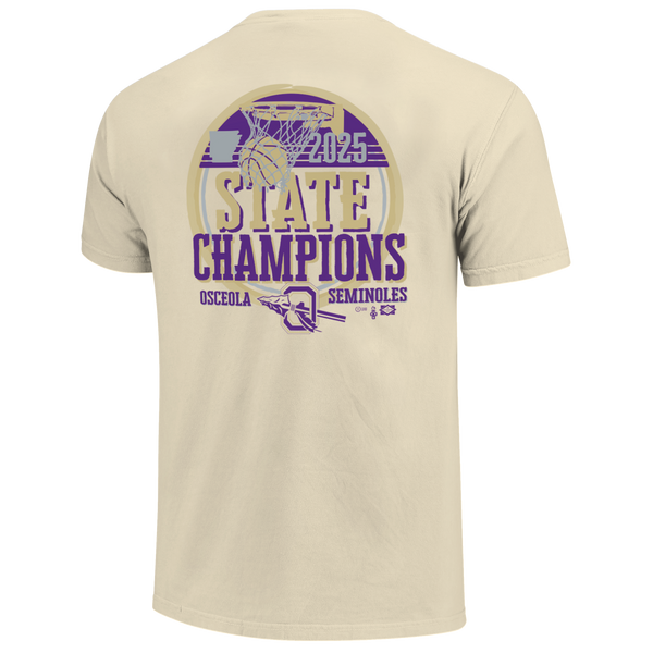 Osceola Seminoles 2025 State Champions Net Short Sleeve Comfort Color T-Shirt