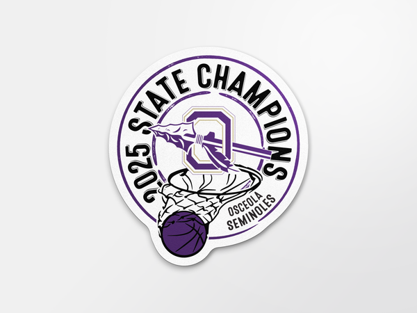 Osceola Seminoles Boys Basketball Champion Sticker