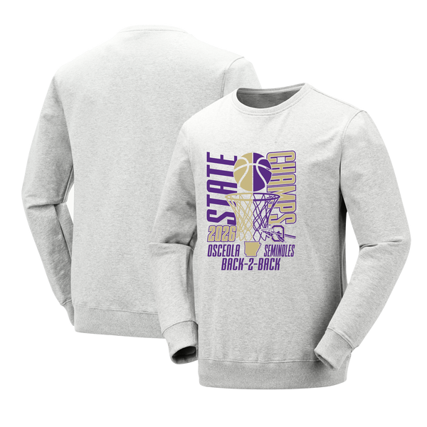 Osceola Seminoles 2026 Boys Basketball State Champs Crewneck Sweatshirt