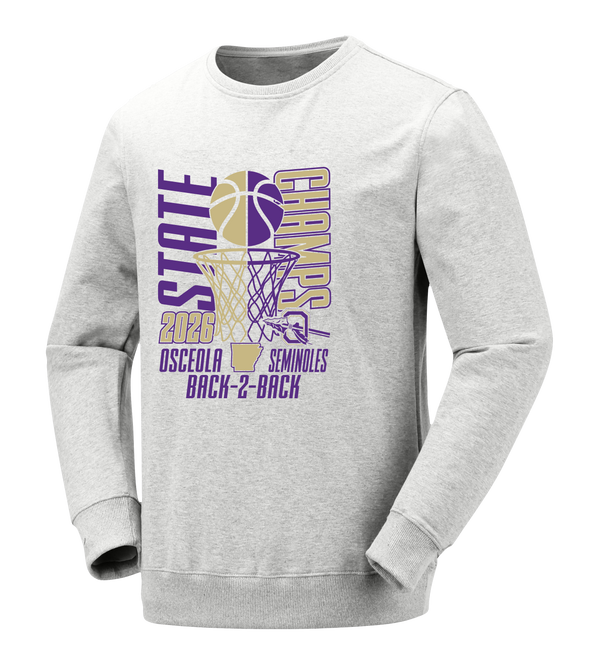Osceola Seminoles 2026 Boys Basketball State Champs Crewneck Sweatshirt
