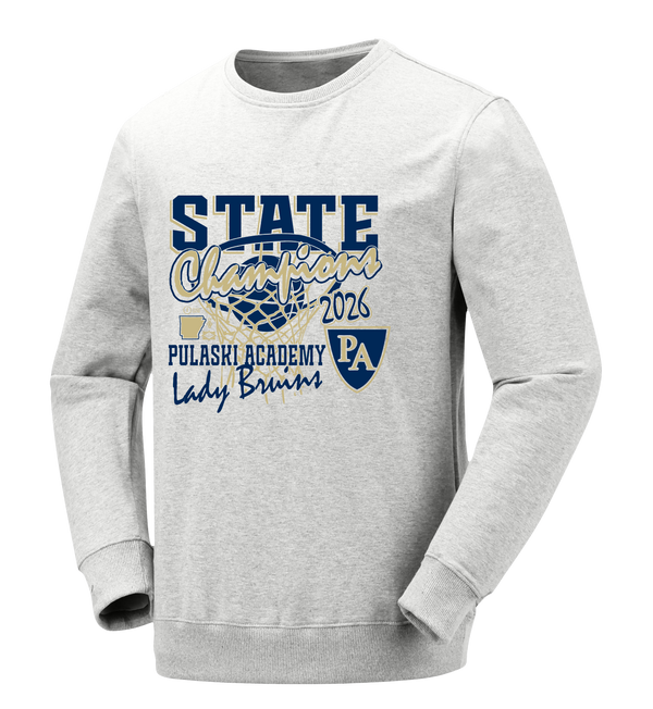 Pulaski Academy Bruins 2026 Girls Basketball State Champs Crewneck Sweatshirt