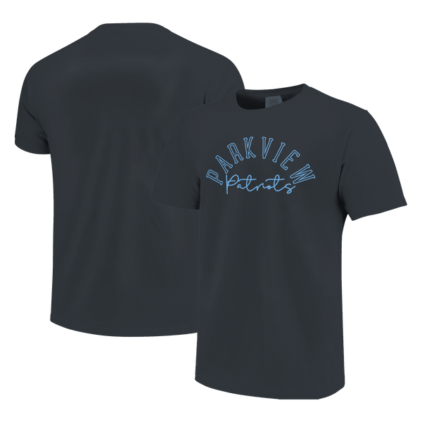 Parkview Patriots Simple Script Outline Comfort Color T-Shirt