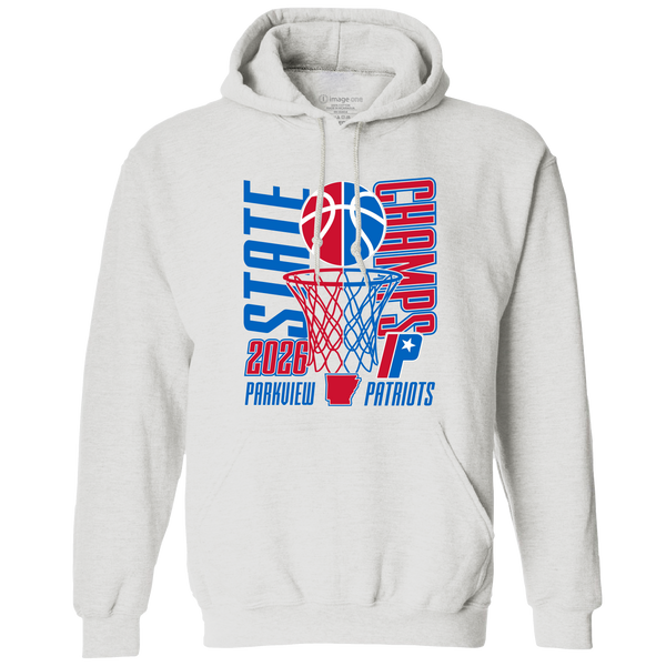 Parkview Patriots 2026 Boys Basketball State Champs Hooded Sweatshirt