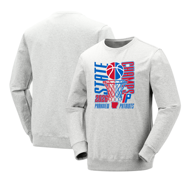 Parkview Patriots 2026 Boys Basketball State Champs Crewneck Sweatshirt