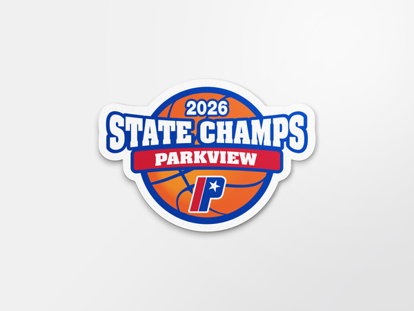 Parkview Patriots Boys 2026 Basketball State Champs Car Decal