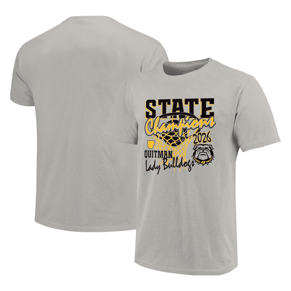 Quitman Bulldogs 2026 Girls Basketball State Champs Short Sleeve T-Shirt