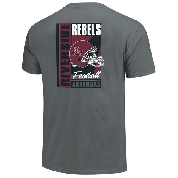 Riverside Rebels Football Retro Poster Comfort Color T-Shirt