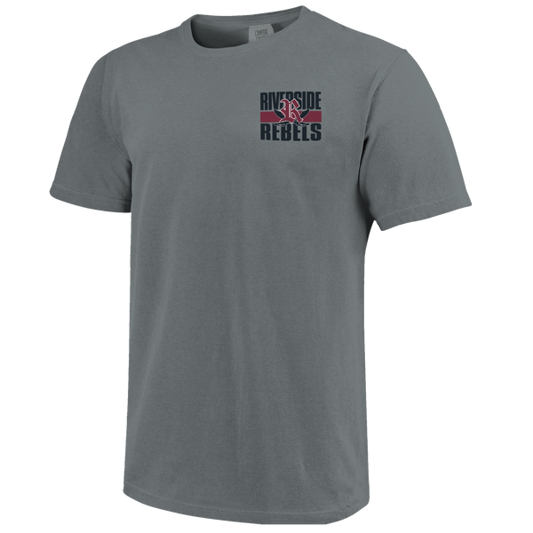 Riverside Rebels Football Retro Poster Comfort Color T-Shirt