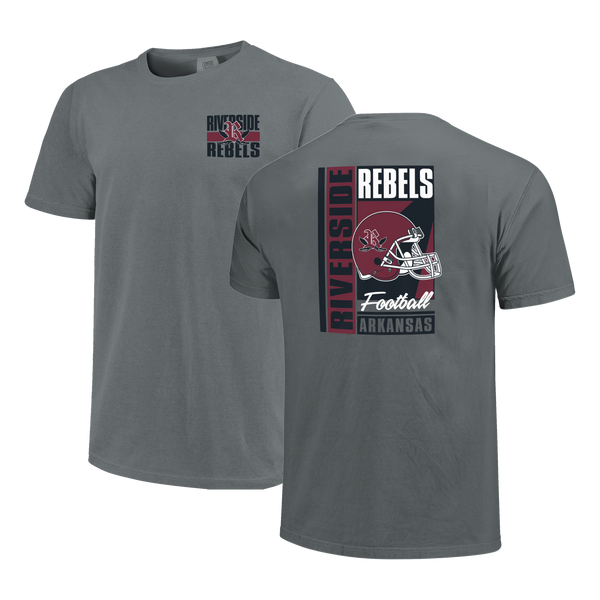 Riverside Rebels Football Retro Poster Comfort Color T-Shirt