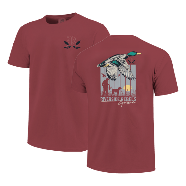 Riverside Rebels Duck Poster Gradient Comfort Color T-Shirt