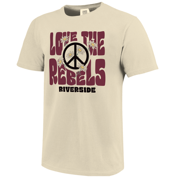Riverside Rebels Love and Peace Comfort Color T-Shirt