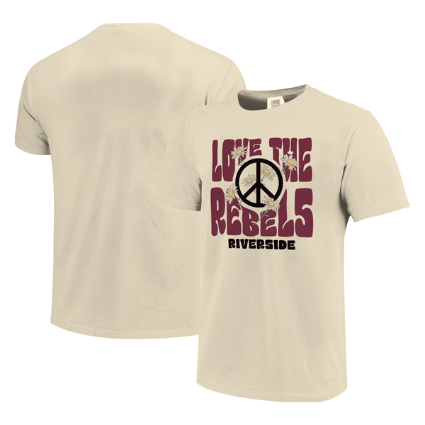 Riverside Rebels Love and Peace Comfort Color T-Shirt