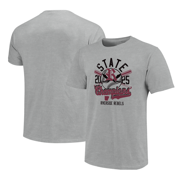 Riverside Rebels 2025 Baseball Champs Script Youth T-Shirt
