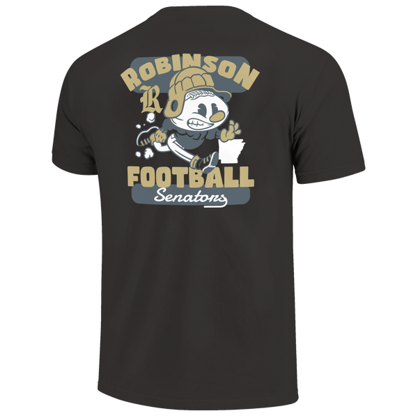 Robinson Senators Retro Animated Football Comfort Color T-Shirt
