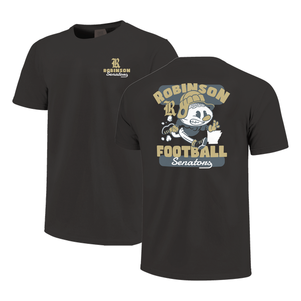 Robinson Senators Retro Animated Football Comfort Color T-Shirt