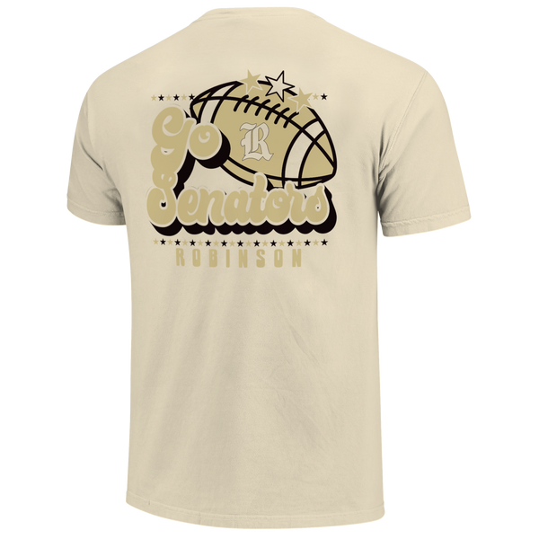 Robinson Senators Retro Football Star Comfort Color T-Shirt