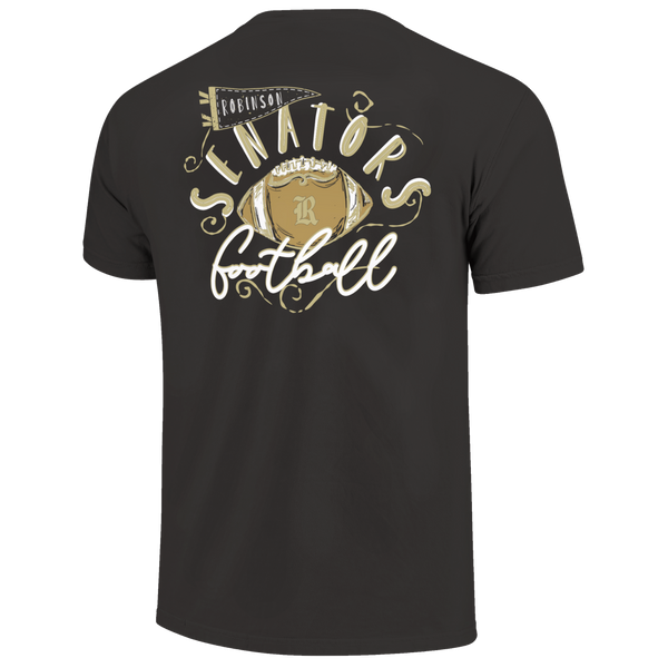 Robinson Senators Football Swirls Comfort Color T-Shirt