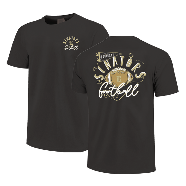 Robinson Senators Football Swirls Comfort Color T-Shirt