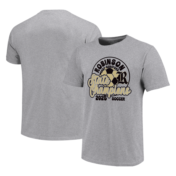 Robinson Senators 2025 Script Girls Soccer Champs Stars Youth T-Shirt