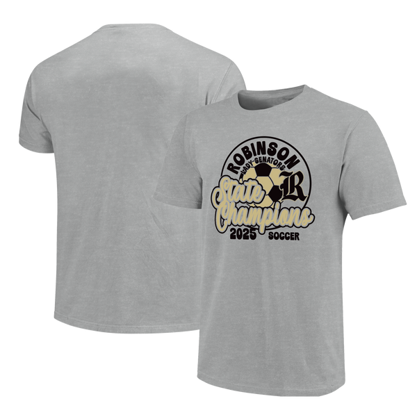 Robinson Senators 2025 Script Girls Soccer Champs Short Sleeve T-Shirt