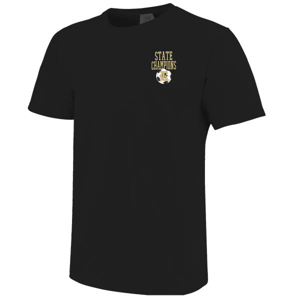 Robinson Senators 2025 Double Soccer Champions Arch Short Sleeve Comfort Color T-Shirt