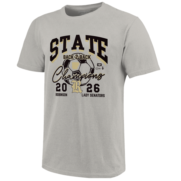 Robinson Senators 2026 Girls Soccer State Champions Short Sleeve T-Shirt