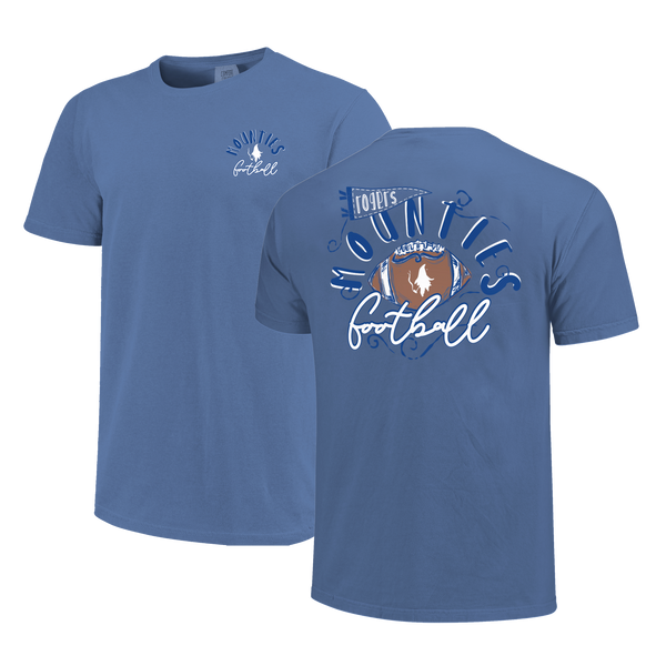 Rogers Mounties Football Swirls Comfort Color T-Shirt