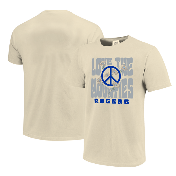 Rogers Mounties Love and Peace Comfort Color T-Shirt
