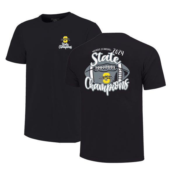 Salem Greyhounds 2024 Script Football Champions Short Sleeve T-Shirt