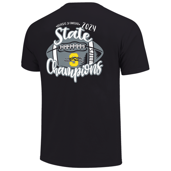Salem Greyhounds 2024 Script Football Champions Short Sleeve T-Shirt