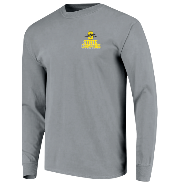 Salem Greyhounds 2024 Football Helmet Champions Comfort Colors Long Sleeve T-Shirt