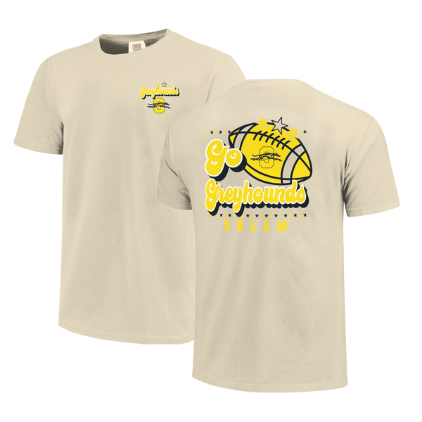 Salem Greyhounds Retro Football Star Comfort Color T-Shirt