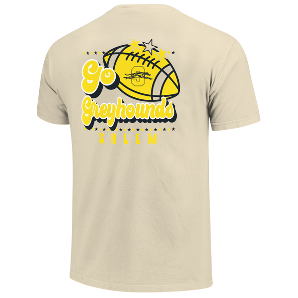Salem Greyhounds Retro Football Star Comfort Color T-Shirt