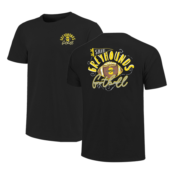 Salem Greyhounds Football Swirls Comfort Color T-Shirt