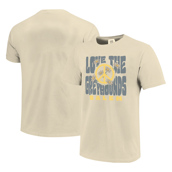 Salem Greyhounds Love and Peace Comfort Color T-Shirt